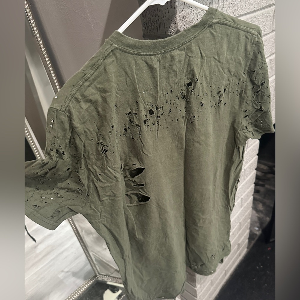 God Is Dope Olive Green T-Shirt - Picture 2 of 4